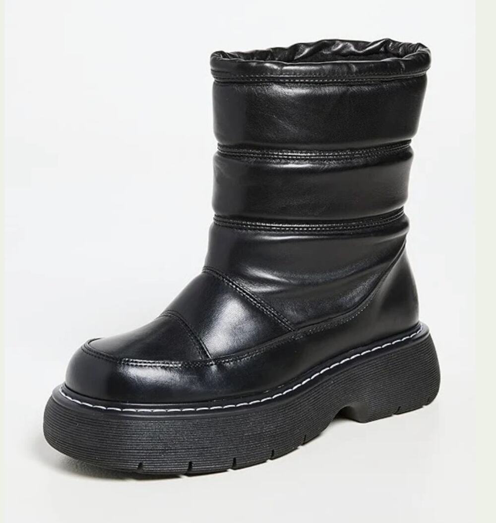 LAST Fergie Leather Warm Lining Black Boots Size 4 Kids 5.5 W US 36 EU NIB Cozy